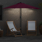 Garten-Sonnenschirm Bordeauxrot 294 x 150 x 224 cm