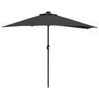 Garten-Sonnenschirm Schwarz 294 x 150 x 224 cm