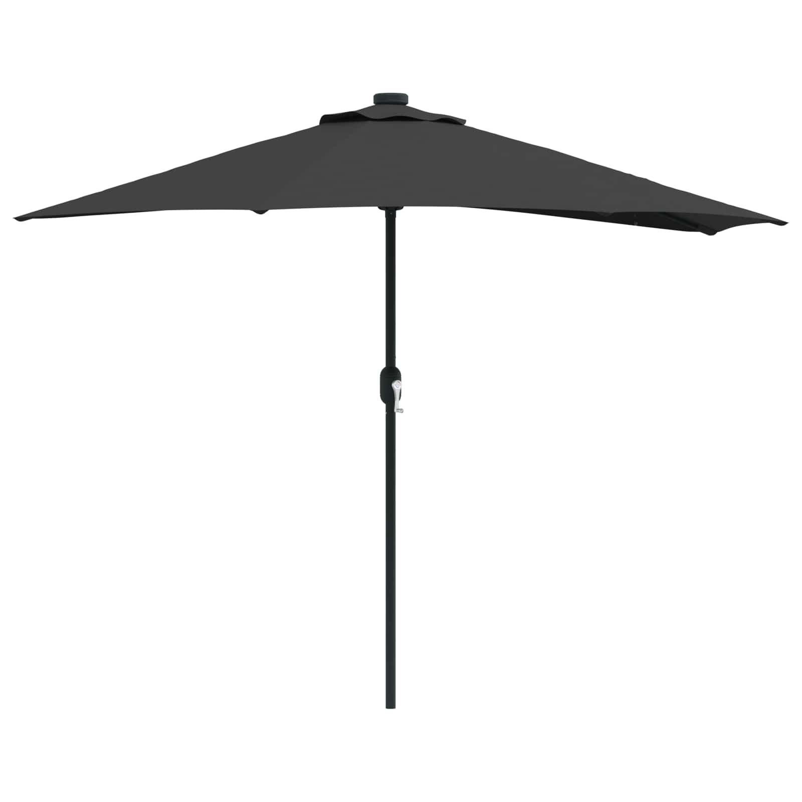 Garten-Sonnenschirm Schwarz 294 x 150 x 224 cm