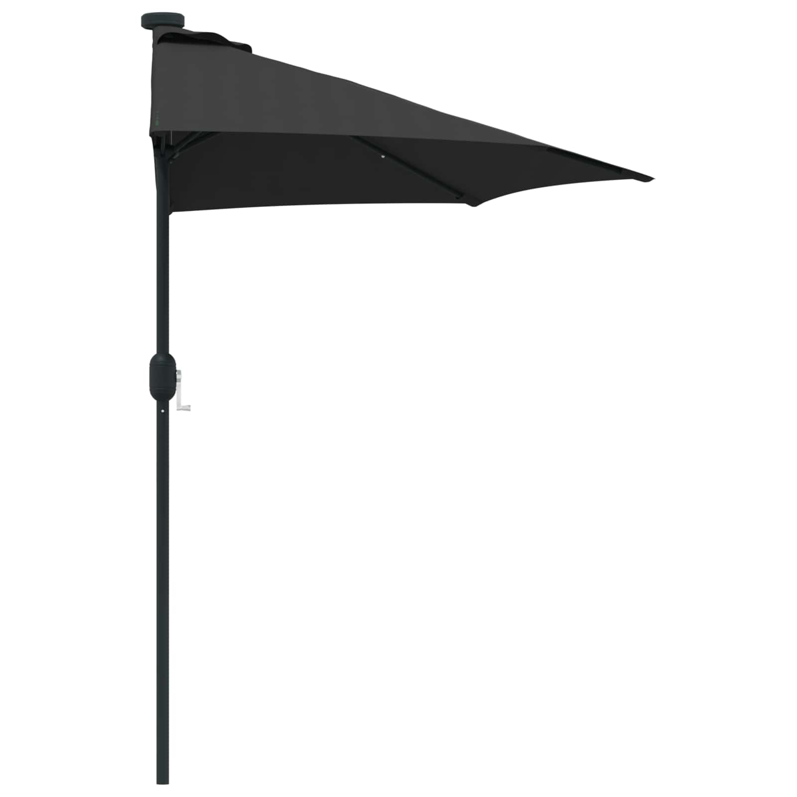 Garten-Sonnenschirm Schwarz 294 x 150 x 224 cm