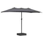 Garten-Sonnenschirm Anthrazit 385 x 209 x 244 cm