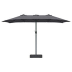 Garten-Sonnenschirm Anthrazit 385 x 209 x 244 cm