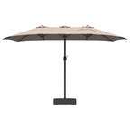 Garten-Sonnenschirm Taupe 385 x 209 x 244 cm