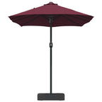 Garten-Sonnenschirm Bordeauxrot 385 x 209 x 244 cm