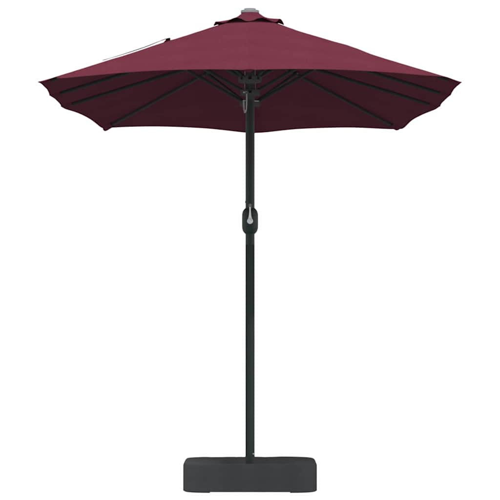 Garten-Sonnenschirm Bordeauxrot 385 x 209 x 244 cm