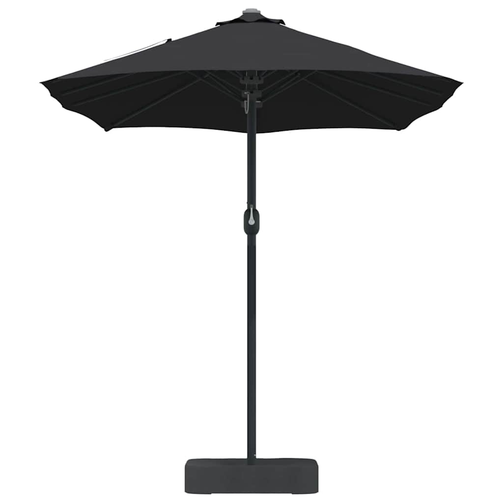 Garten-Sonnenschirm Schwarz 385 x 209 x 244 cm