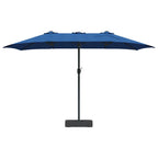 Garten-Sonnenschirm Azurblau 385 x 209 x 244 cm