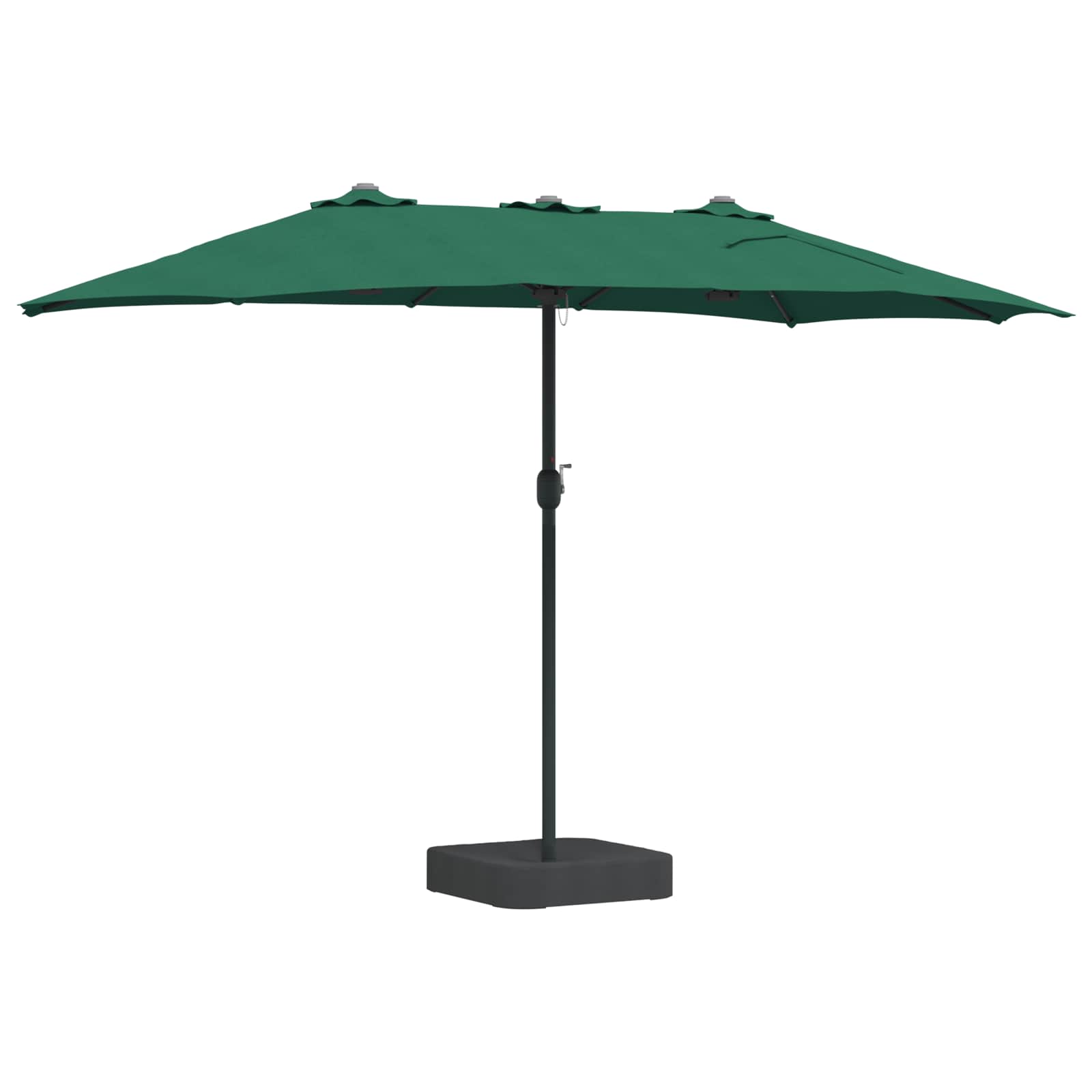 Garten-Sonnenschirm Grün 385 x 209 x 244 cm Polyester