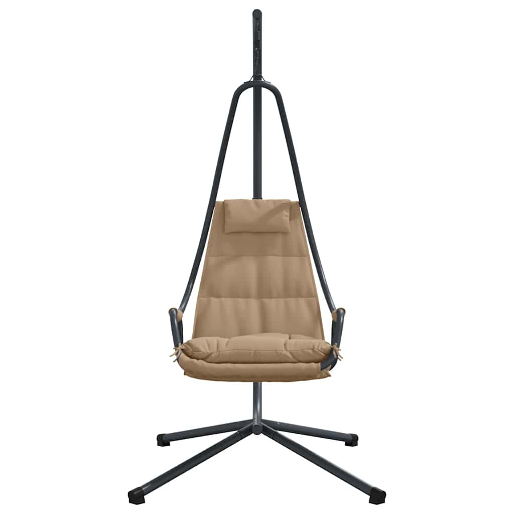 Hängendes Ei-Stuhl Taupe 94 x 107 x 196,5 cm Stahl