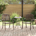 Gartenstuhl 2 pcs Bronze 55 x 56,5 x 91cm Aluminium