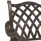 Gartenstuhl 2 pcs Bronze 56 x 55 x 92,5cm Aluminium