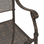 Gartenstuhl 2 pcs Bronze 55 x 55 x 92,5cm Aluminium