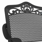 Gartenstuhl 2 pcs Schwarz 55 x 55 x 92,5cm Aluminium