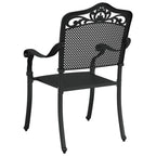 Gartenstuhl 2 pcs Schwarz 55 x 55 x 92,5cm Aluminium