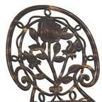 Garten Bistro Set 3 pcs Bronze Aluminium