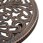 Garten Bistro Set 3 pcs Bronze Aluminium