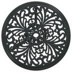 Garten Bistro Set 3 pcs Schwarz Aluminium