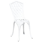 Garten Bistro Set 3 pcs Weiß Aluminium