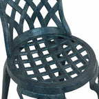 Garten Bistro Set 3 pcs Grün Aluminium