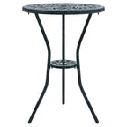 Garten Bistro Set 3 pcs Grün Aluminium