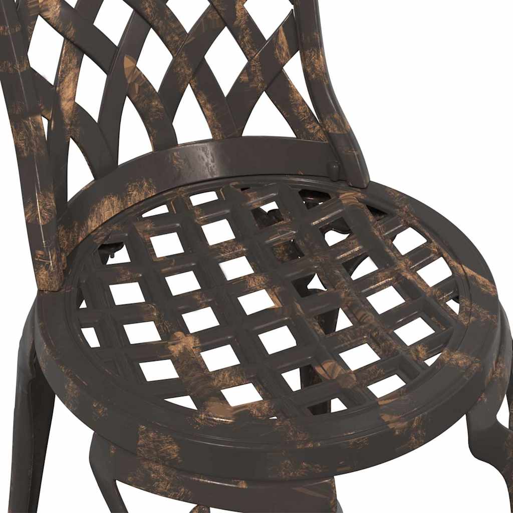Gartenstuhl 2 pcs Bronze 39 x 40 x 87cm Aluminium