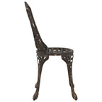 Gartenstuhl 2 pcs Bronze 39 x 40 x 87cm Aluminium