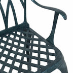 Gartenstuhl 2 pcs Grün 53 x 51 x 88,5 cm Aluminium