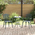 Gartenstuhl 2 pcs Grün 53 x 51 x 88,5 cm Aluminium