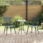Gartenstuhl 2 pcs Grün 53 x 51 x 88,5 cm Aluminium