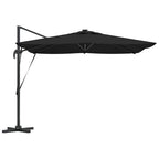 Sonnenschirm Schwarz 286 x 284 x 270 cm Aluminium und Polyester
