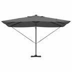 Sonnenschirm mit LED-Lichtleisten Anthrazit 352 x 251 x 265 cm
