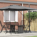 Roma Parasol Anthrazit 286 x 284 x 265 cm