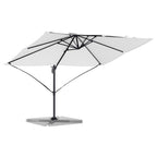 Sonnenschirm Sand 351 x 250 x 260 cm Polyester und Aluminium
