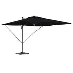 Roma Parasol Schwarz 286 x 284 x 270 cm Aluminium und Polyester