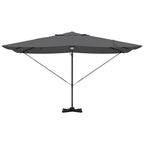 Sonnenschirm mit LED-Lichtleisten Anthrazit 351 x 250 x 253 cm