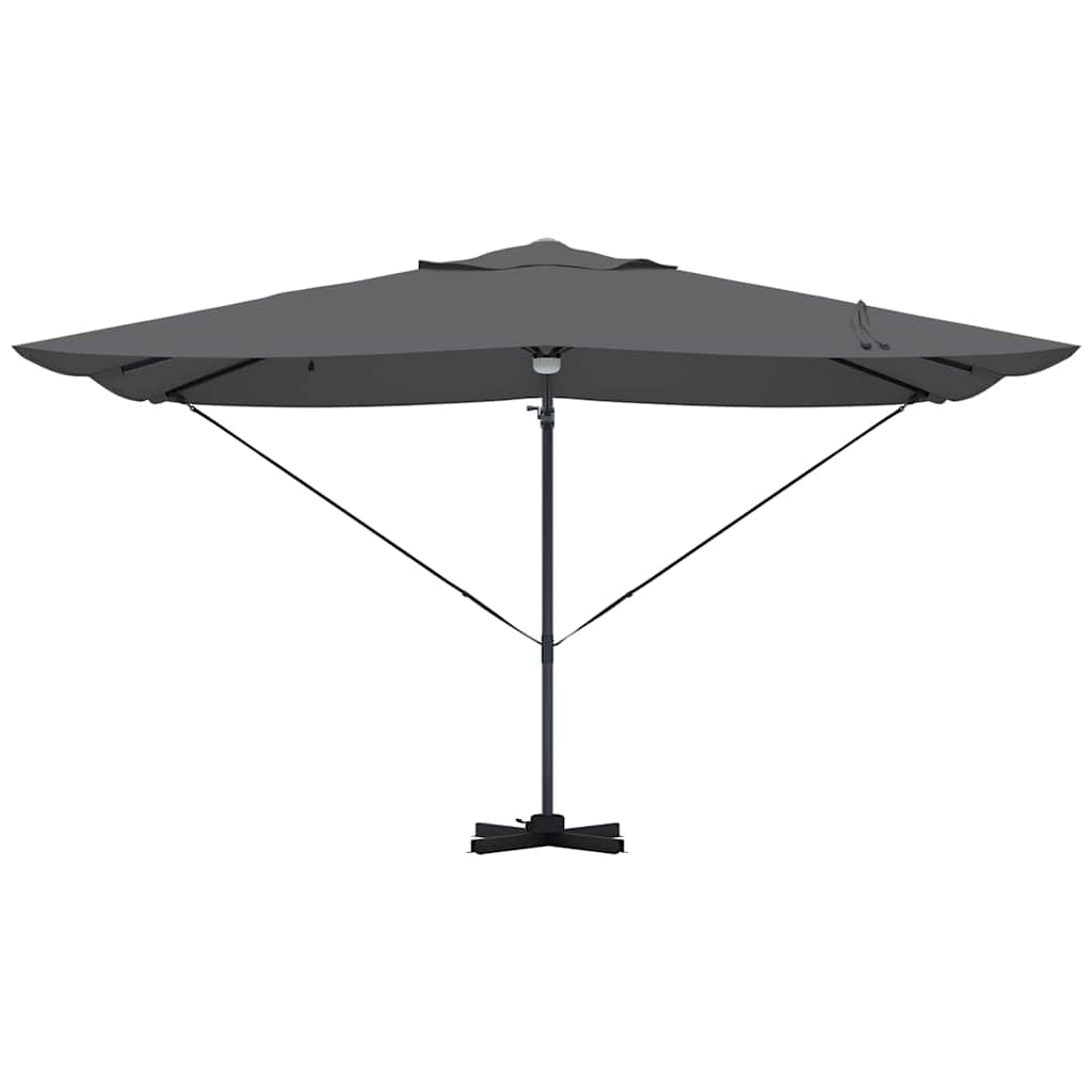 Sonnenschirm mit LED-Lichtleisten Anthrazit 351 x 250 x 253 cm