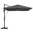 Sonnenschirm mit LED-Lichtleisten Anthrazit 351 x 250 x 253 cm