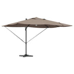 Sonnenschirm Taupe 351 x 250 x 253 cm Polyester und Aluminium
