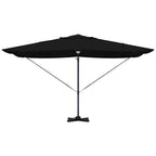 Sonnenschirm Schwarz 351 x 250 x 253 cm Polyester und Aluminium