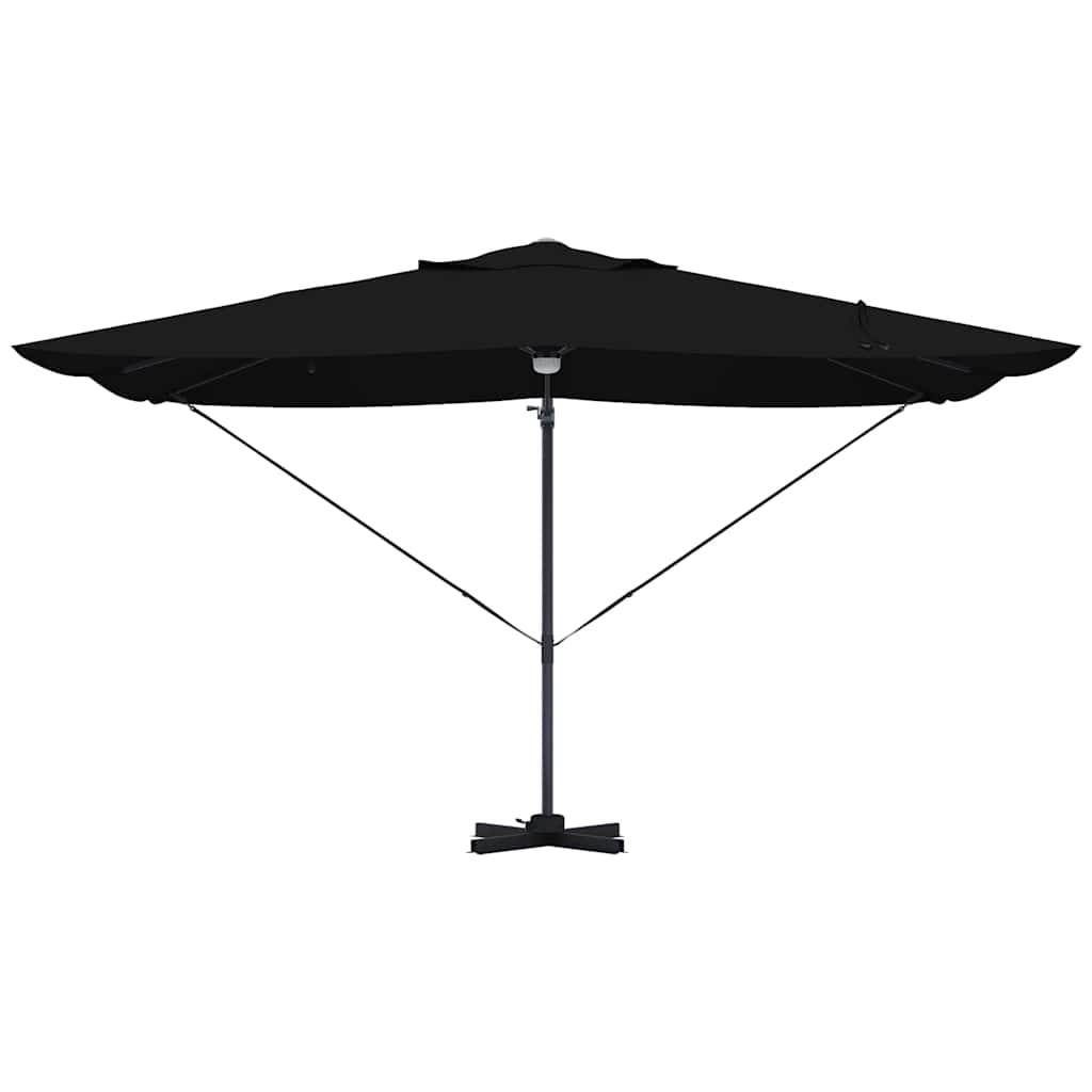 Sonnenschirm Schwarz 351 x 250 x 253 cm Polyester und Aluminium