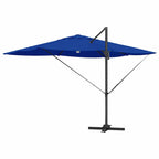 Sonnenschirm mit LED-Lichtleisten Azurblau 351 x 250 x 253 cm