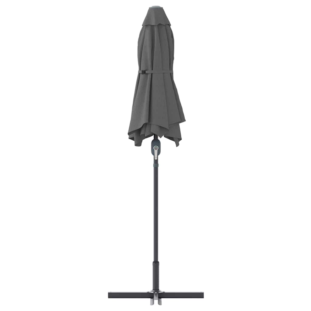 Garten-Sonnenschirm Anthrazit 370 x 197 x 239 cm