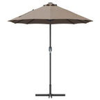 Garten-Sonnenschirm Taupe 370 x 197 x 239 cm