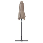Garten-Sonnenschirm Taupe 370 x 197 x 239 cm