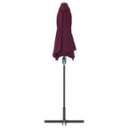 Garten-Sonnenschirm Bordeauxrot 370 x 197 x 239 cm