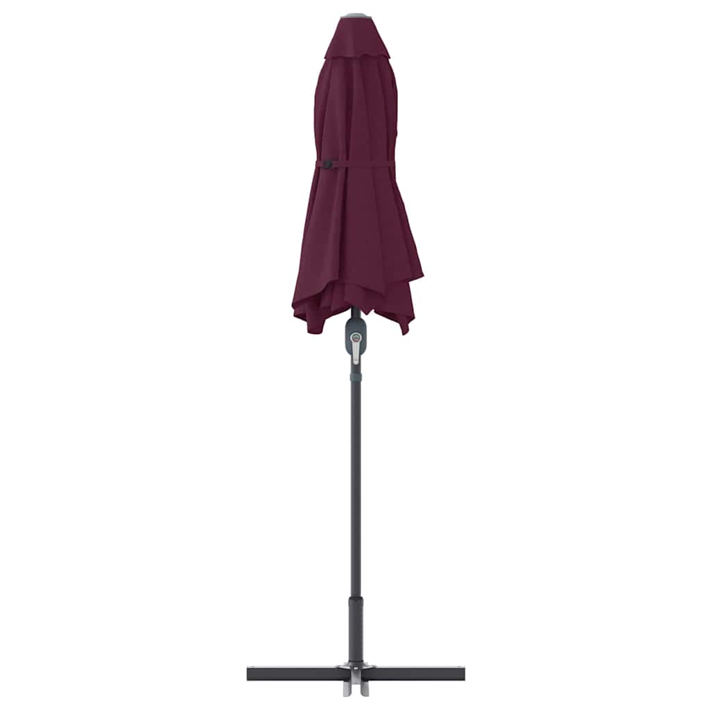 Garten-Sonnenschirm Bordeauxrot 370 x 197 x 239 cm