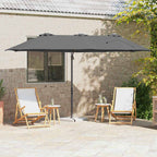 Sonnenschirm Anthrazit 372 x 198 x 243 cm