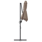 Sonnenschirm Taupe 372 x 198 x 243 cm Polyester und Aluminium