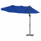 Sonnenschirm Azurblau 372 x 198 x 243 cm