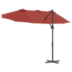 Sonnenschirm Terrakotta 372 x 198 x 243 cm